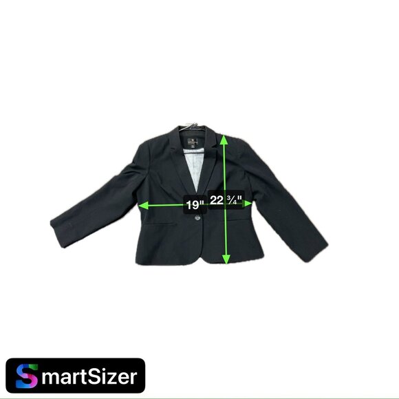 Worthington Womens Black Blazer Jacket One Button Closure Sz XL Petite - Picture 6 of 8